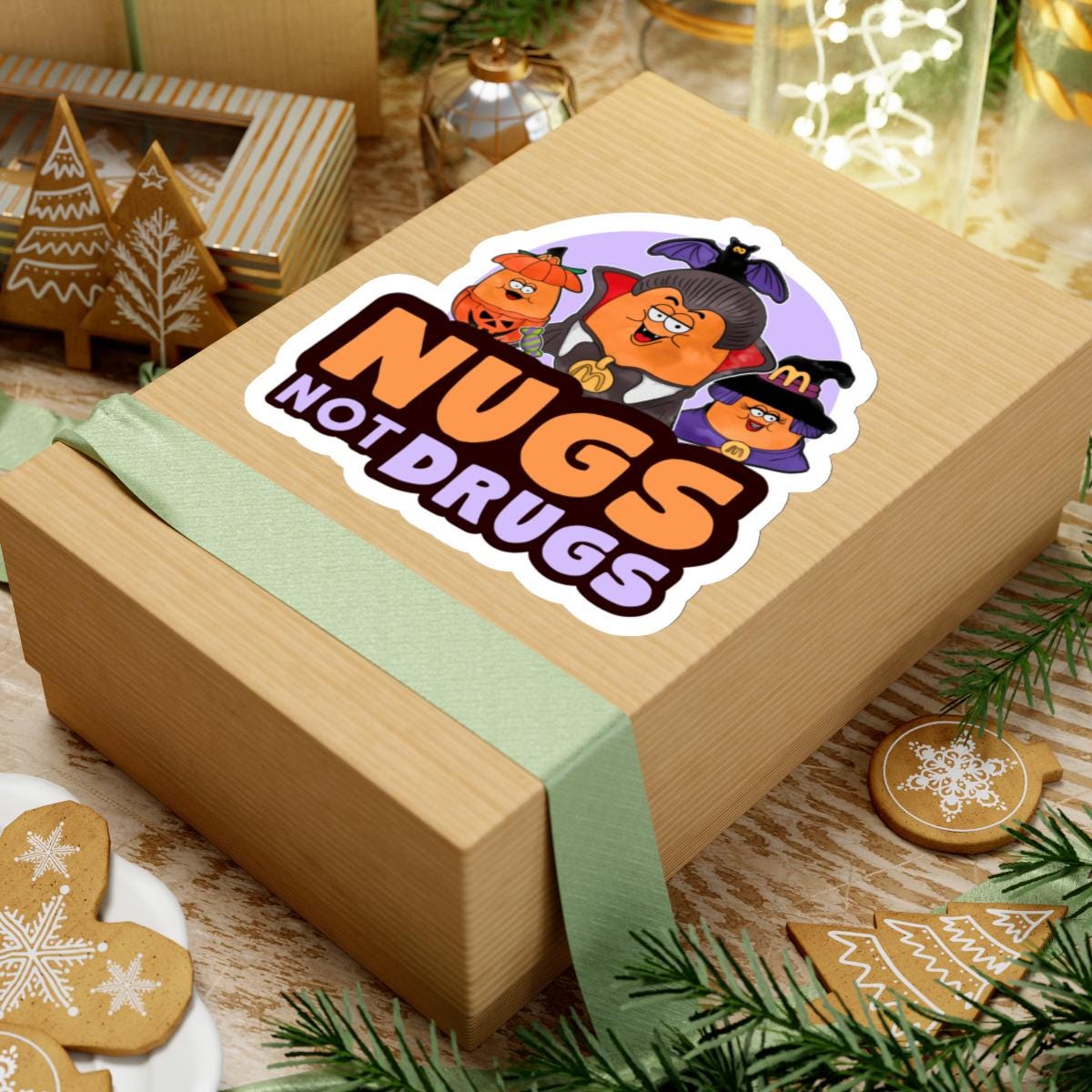 Halloween Sticker, Retro Halloween Nuggets, Vintage McDonalds Nostalgia Die Cut Stickers Vinyl Planner Laptop Sticker, Water Bottle Stickers
