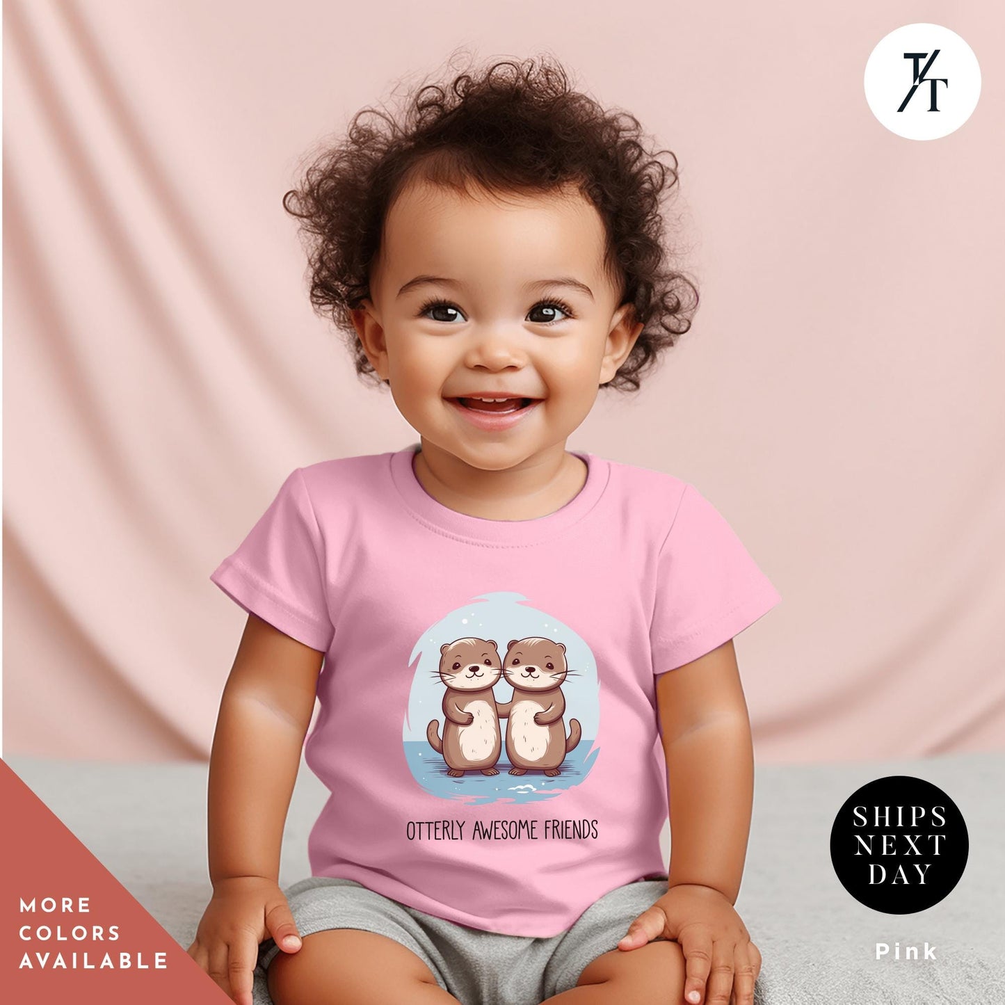 a baby wearing a green shirt with a otter on it, Otter shirt toddler, Kids Otter Shirt, Baby Shower Gift, Otters Toddler Shirts, Otters Lover Gift Cute Youth Infant baby Animal seaotter tee