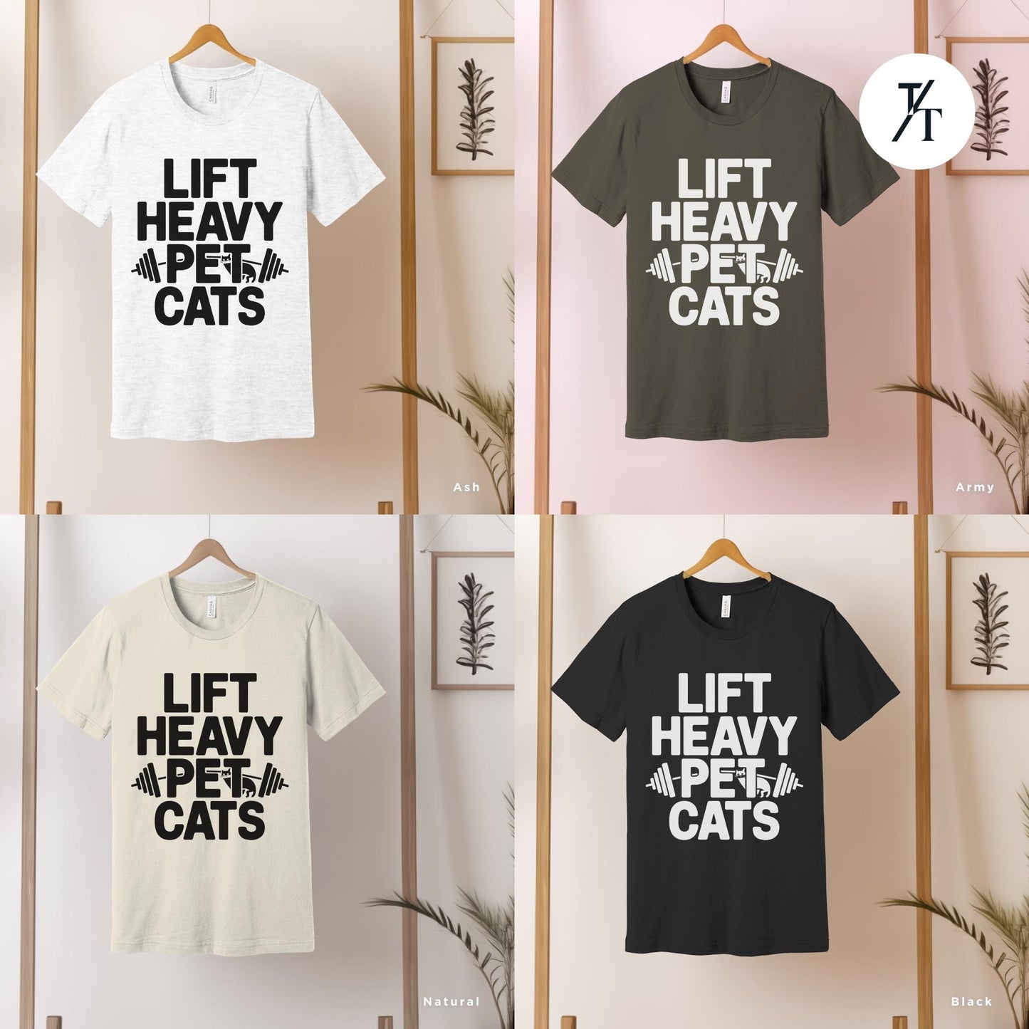 a group of t - shirts that say lift heavy apex cats, Lift Heavy Pet Cats Weightlifter Shirt, Funny Workout Tee Gift For Cat Lovers, Weightlifter Gift for Gym Lover, Fitness Gifts For Cat Moms