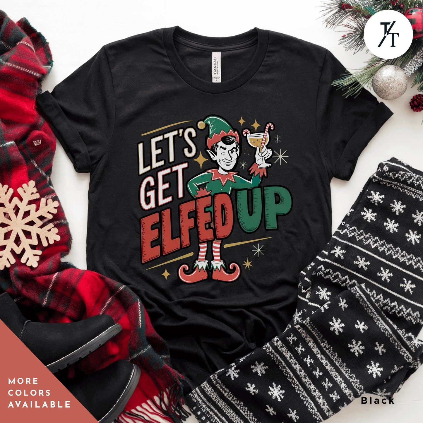 a t - shirt that says let's get elfed up, Lets Get Elfed up shirt Christmas Elf Shirt Let'S Get Elfed Up Funny Christmas Party Adult Drinking Humor Elf Shirt, Holiday Party Shirts