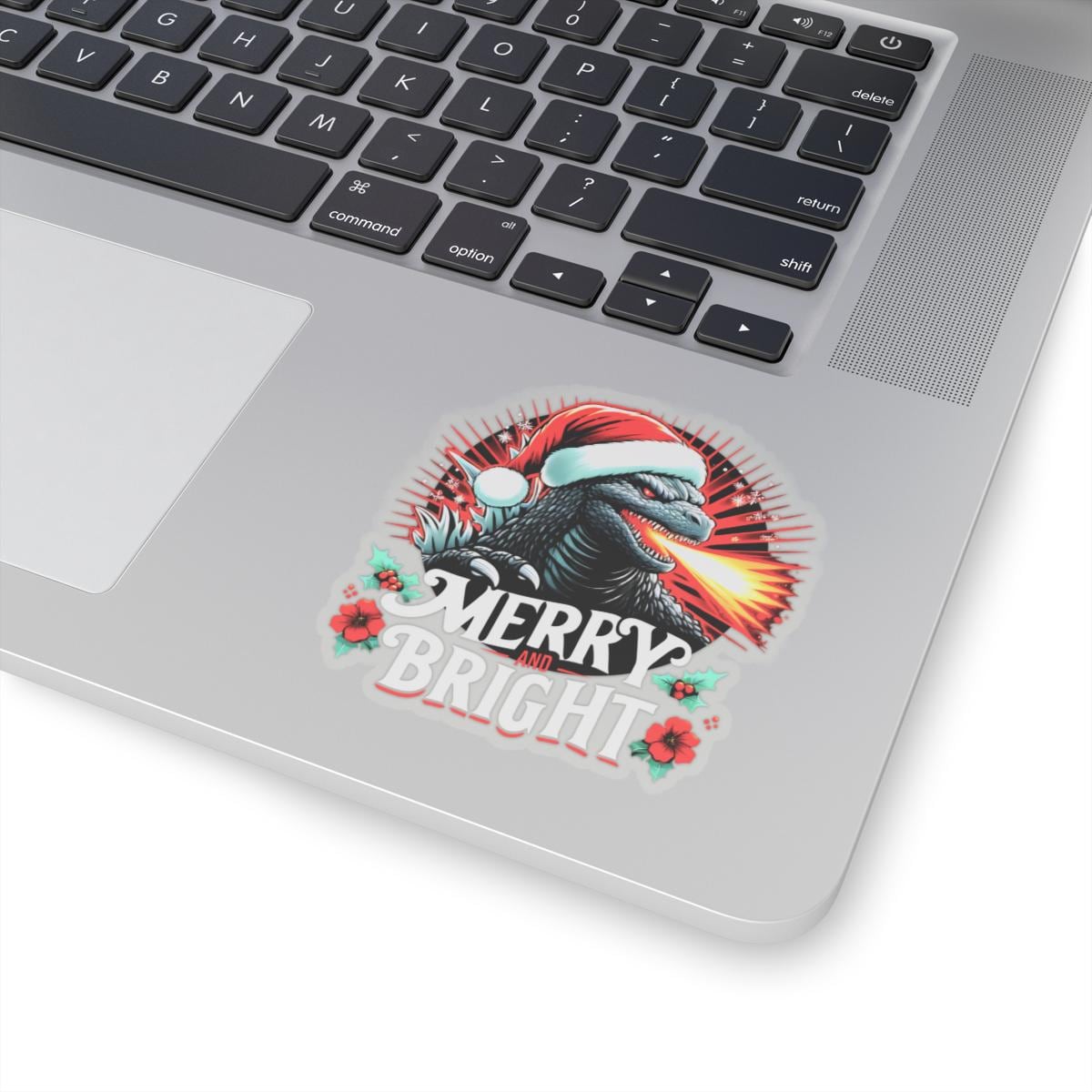 Vinyl decal godzilla christmas Godzilla Sticker, Laptop Sticker, Godzillas Vinyl Decal, Mothra Godzillas Decor, Kaiju Water Bottle Stickers