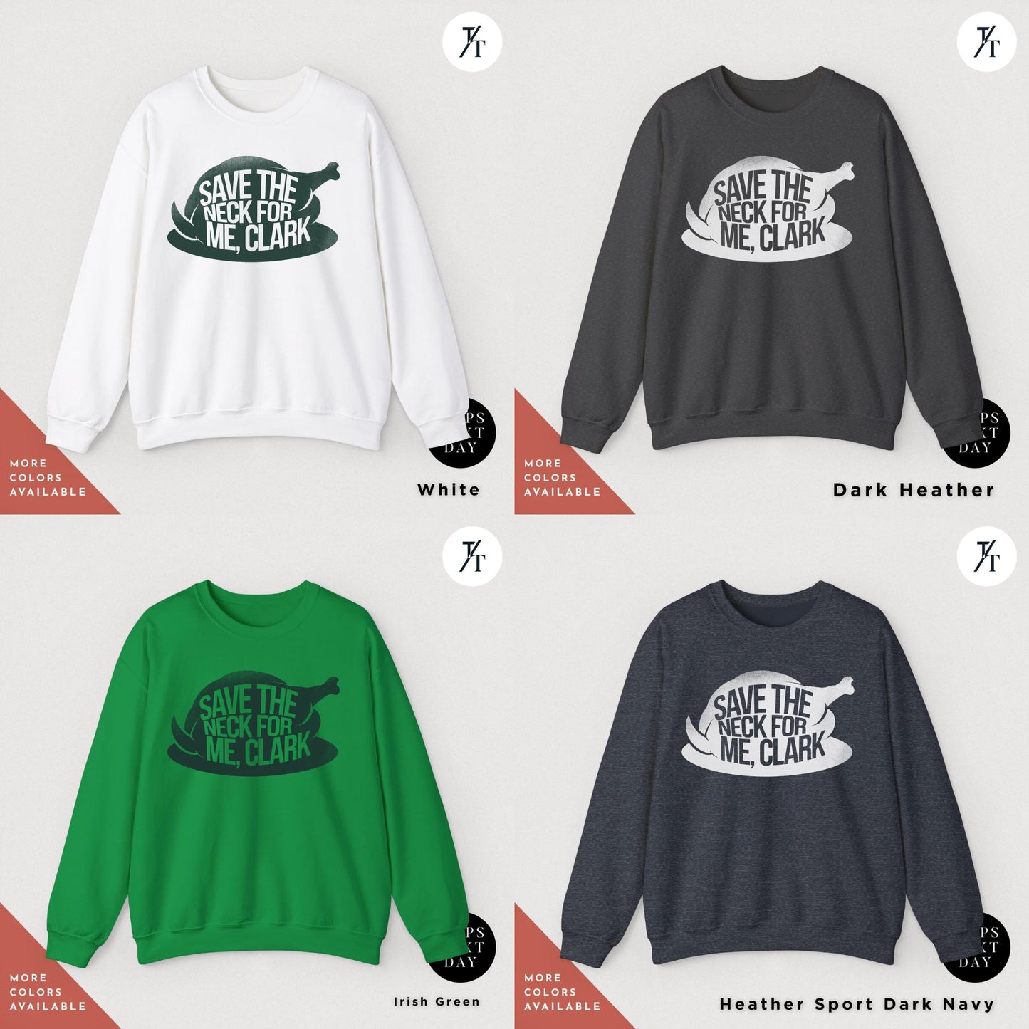 a group of sweaters that say save the me back and save the me back, Save the neck for me clark sweatshirt a Christmas Sweatshirt Vacation Movies, Shitters Full Clark, Funny Griswold-Inspired You Serious Clark