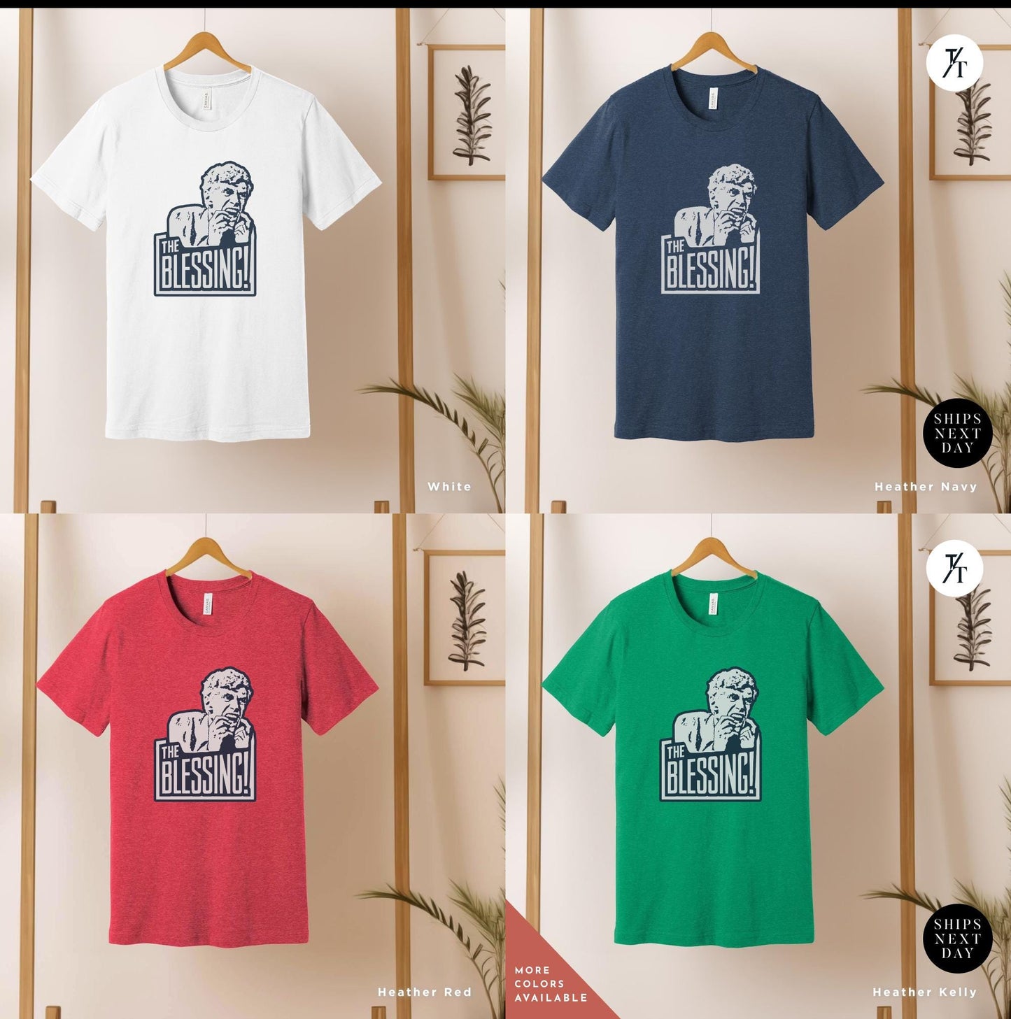 six t - shirts of different colors with a picture of a man on the front, the blessing christmas vacation shirt uncle lewis shirt, National Lampoon The Blessing Ugly Sweater Shirt, Funny Holiday Christmas Movie tee