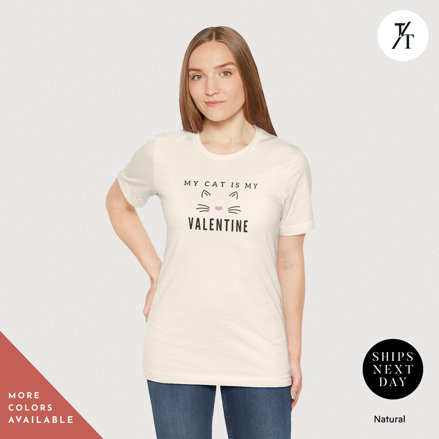 Cat Mom Shirt | Valentine'S Day Shirt | Fur Mama For Life, My Cat Is My Valentine Shirt, My Dog Is My Valentine Shirt, Funny Valentine Tee