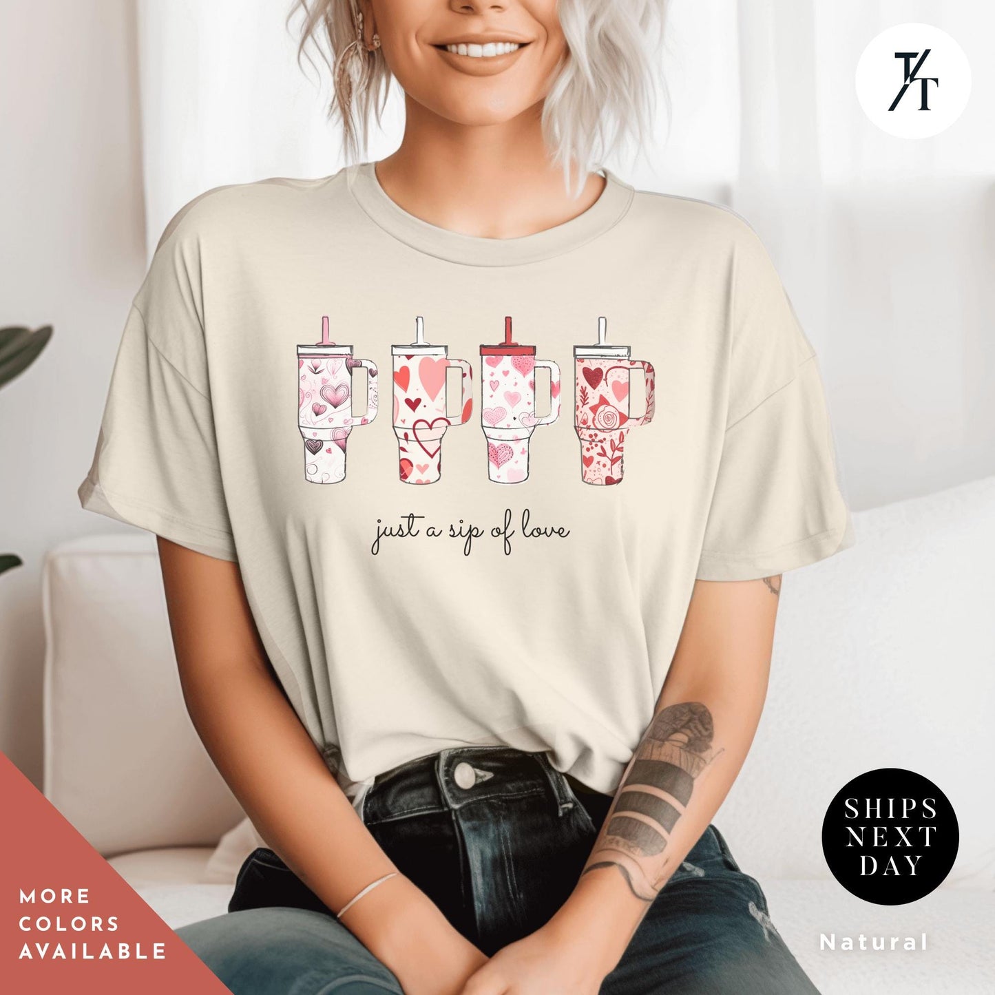 Stanley Cup Valentines Day Shirt, Funny Retro Valentine Stanley Gift for Her, Tumbler Cup Shirt Cute Valentines Day Sweater