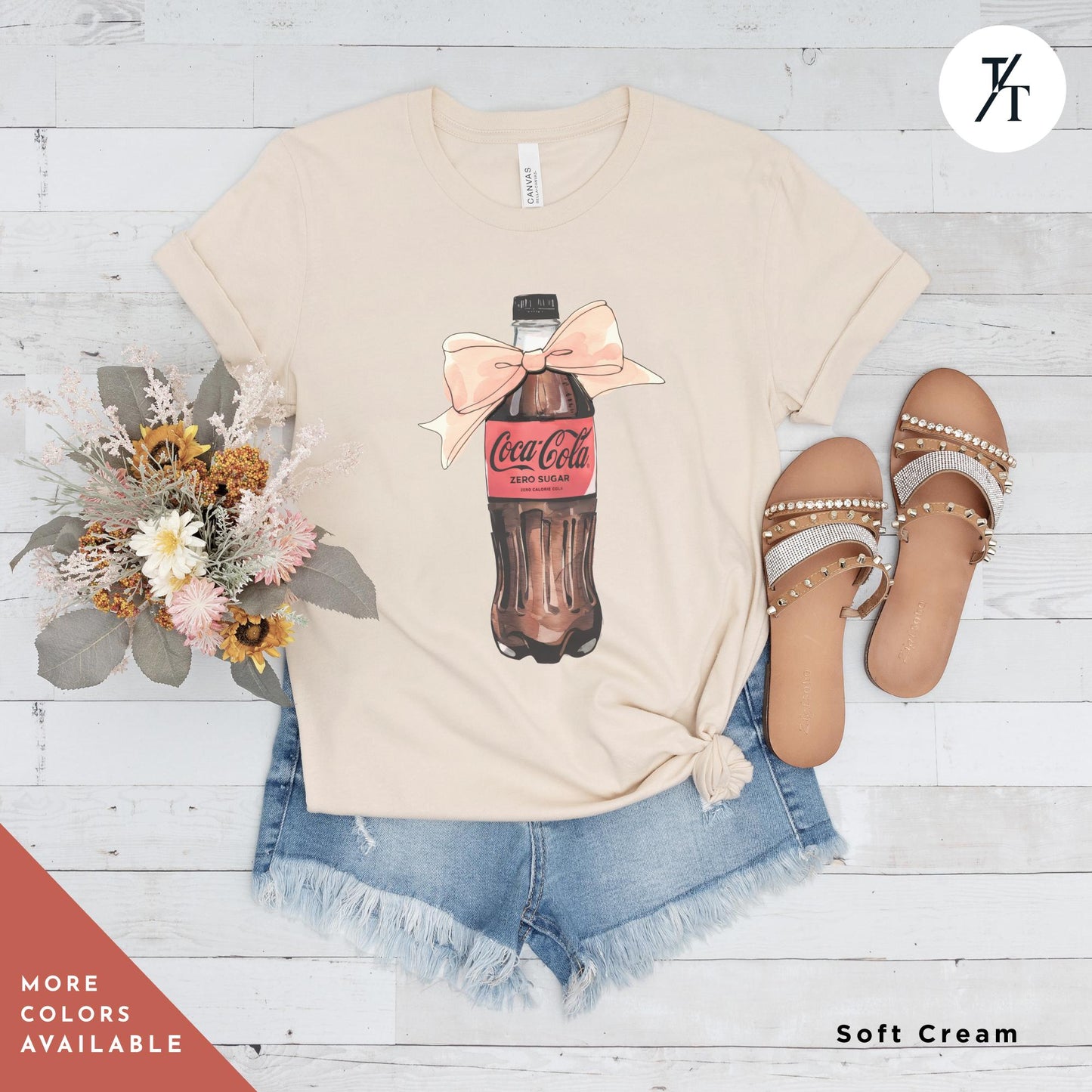 coke zero bow shirt Pink Bow Coke Zero coquette shirt Gift For Her, Soda Lovers Gifts, Cute Ribbon Bow coca cola Neutral Trendy Viral tee