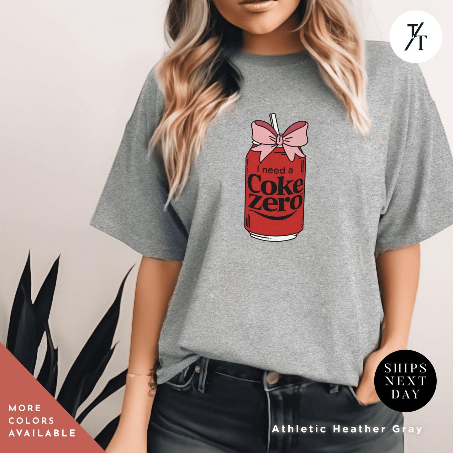 i need a coke zero shirt, coke zero coquette shirt Pink Bow shirt Gift For Her, Soda Lovers Gifts, funny coca cola Neutral Trendy Viral tee