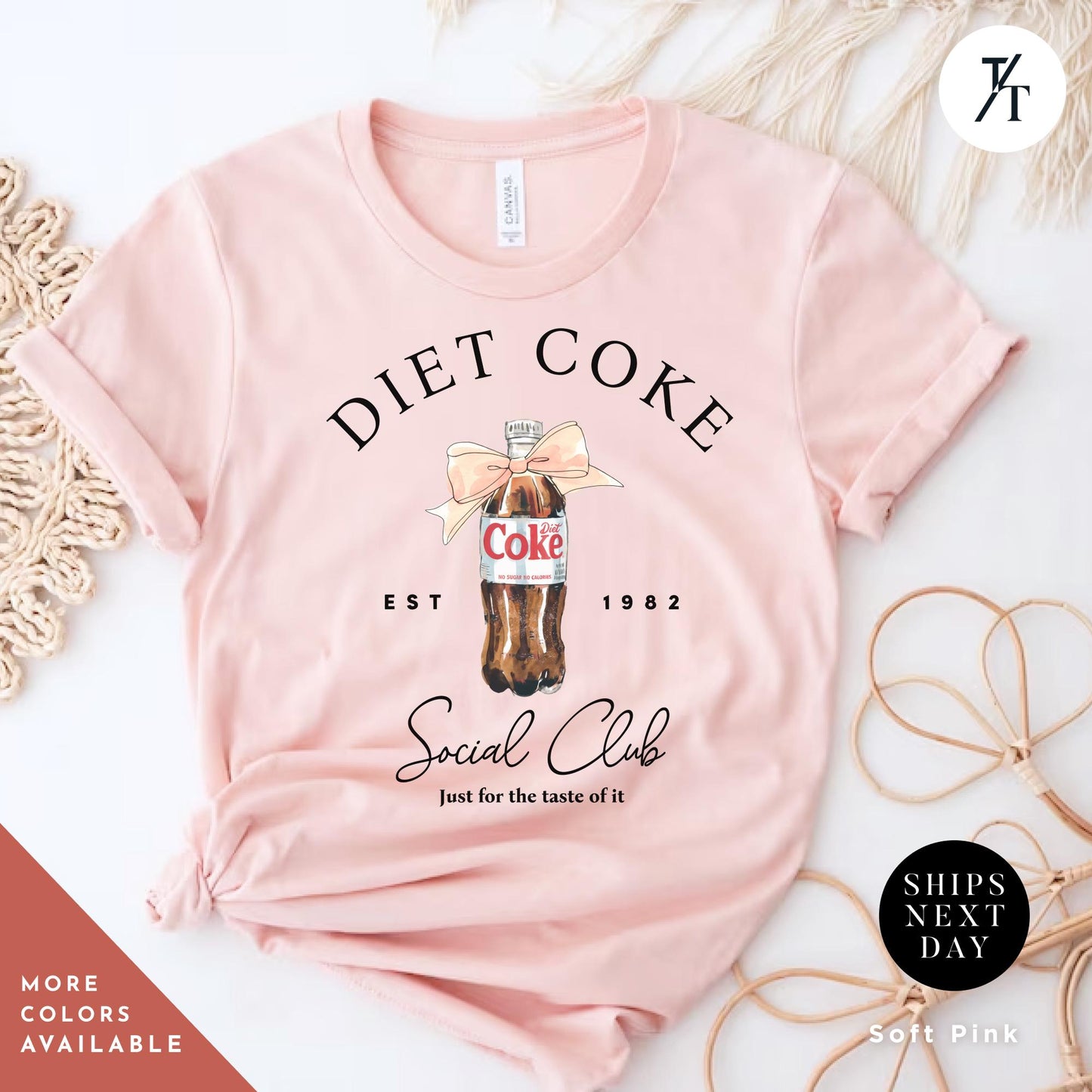I Love Diet Coke Shirt, diet coke with ribbon social club shirt, Gift For Her, Coca Cola Crewneck, Trendy Funny Mom Shirts, Soda Shirts
