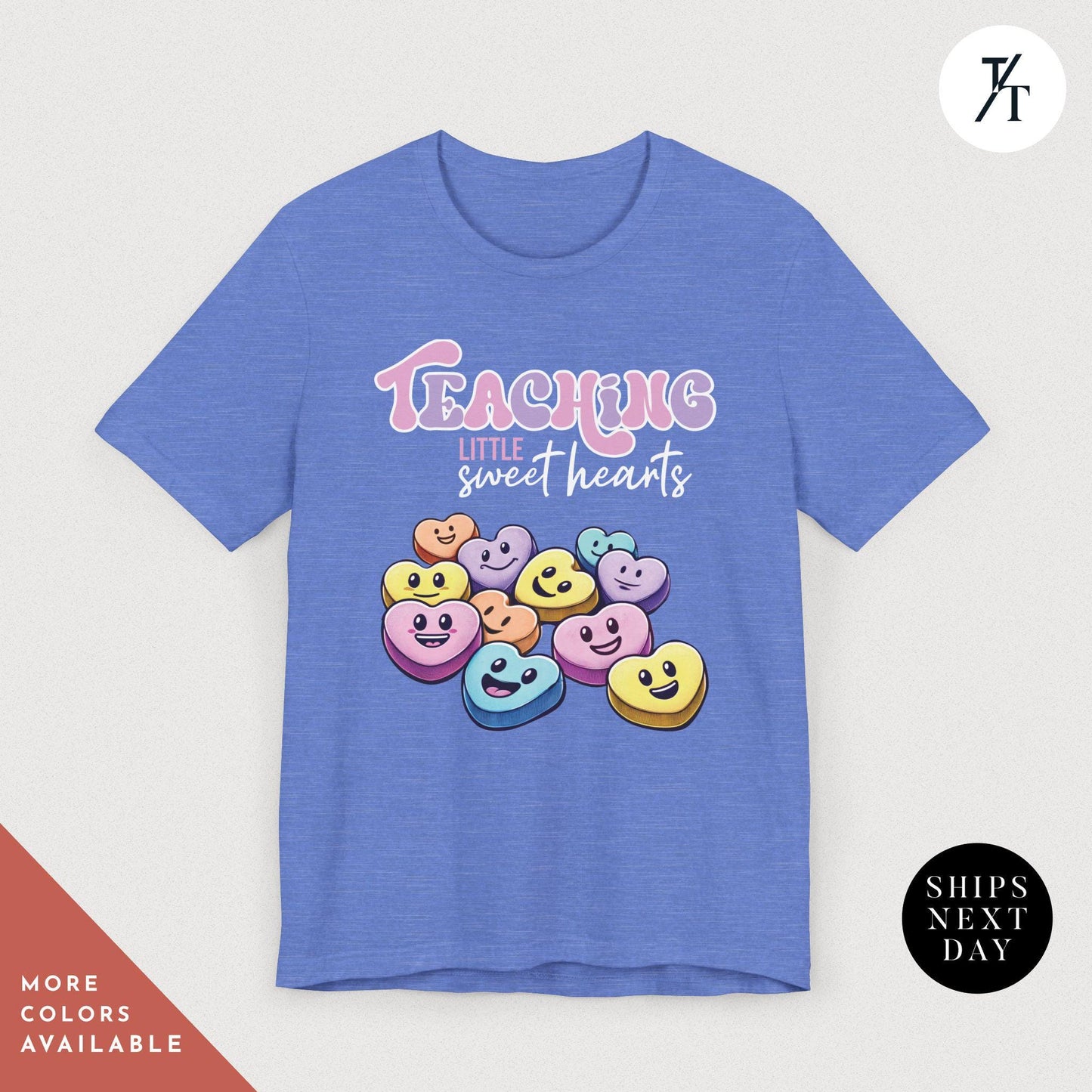 Teaching Sweethearts Teacher Shirts, Teacher Valentines Day Shirt, Valentines Day Gift For Teachers Valentine Heart Women Shirt Teachers tee