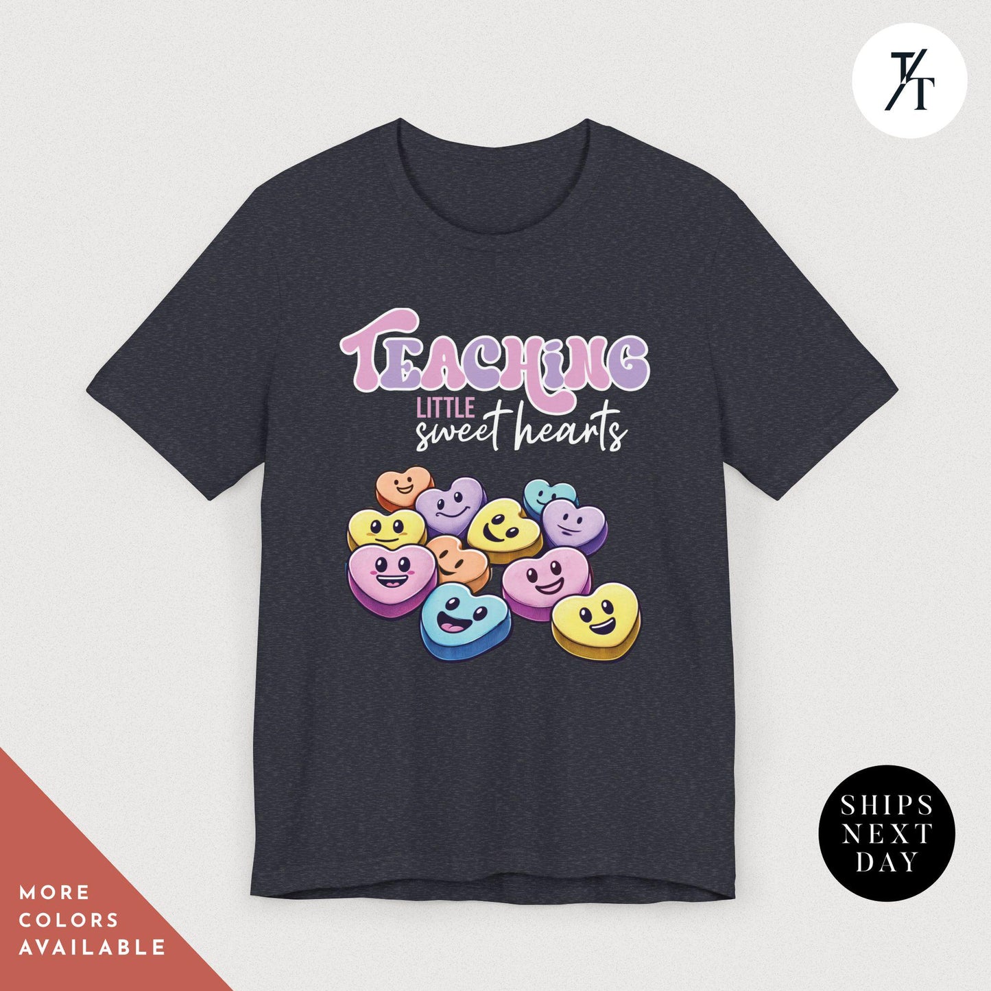 Teaching Sweethearts Teacher Shirts, Teacher Valentines Day Shirt, Valentines Day Gift For Teachers Valentine Heart Women Shirt Teachers tee