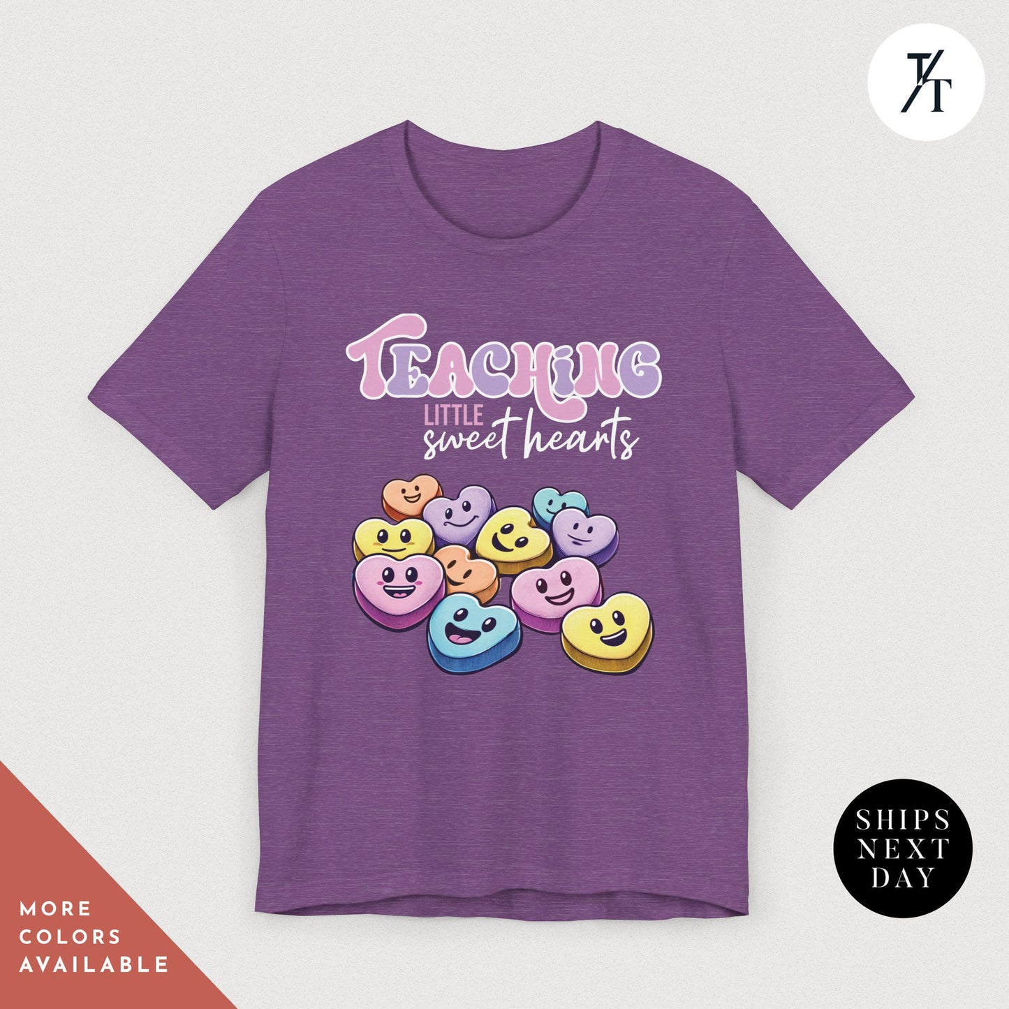 Teaching Sweethearts Teacher Shirts, Teacher Valentines Day Shirt, Valentines Day Gift For Teachers Valentine Heart Women Shirt Teachers tee