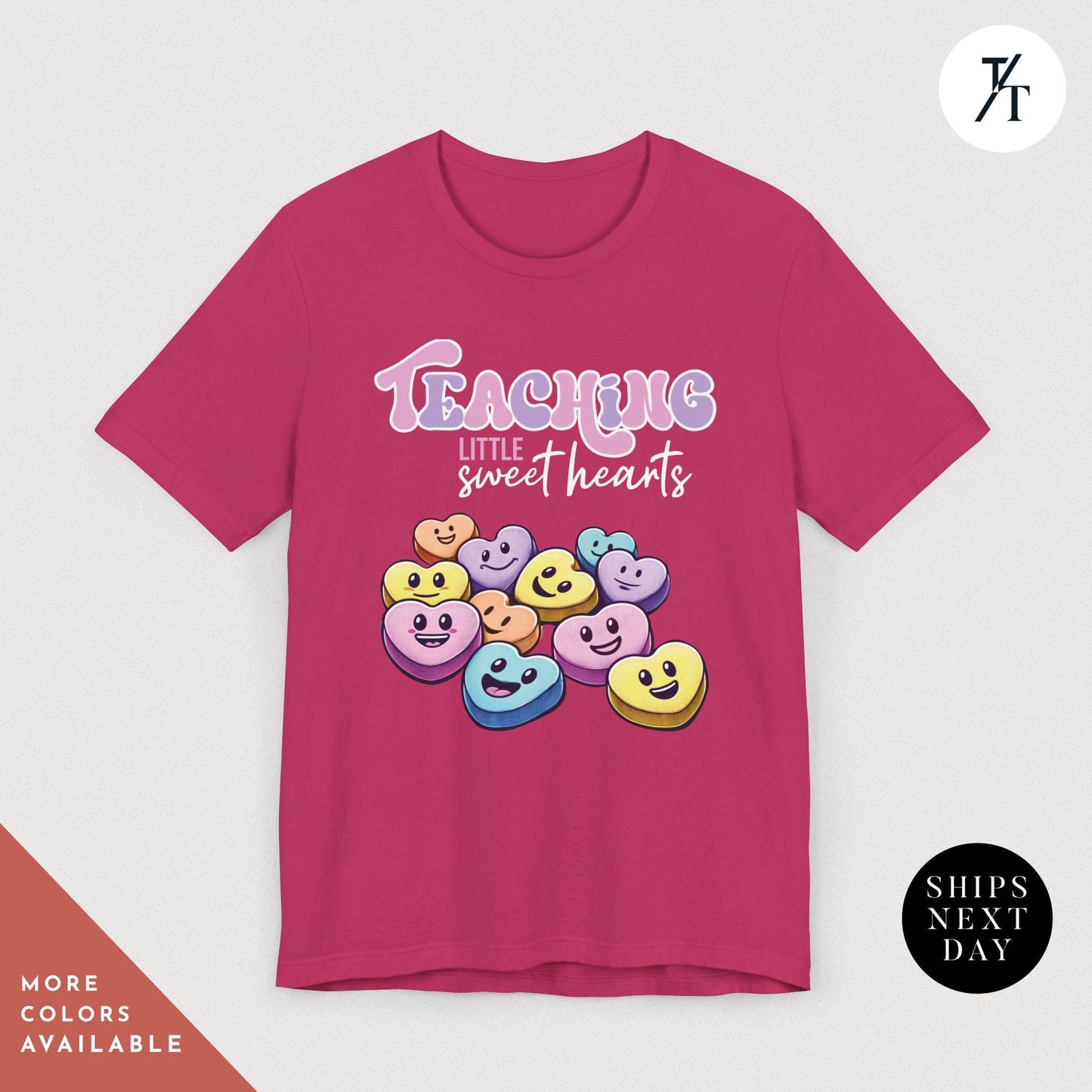 Teaching Sweethearts Teacher Shirts, Teacher Valentines Day Shirt, Valentines Day Gift For Teachers Valentine Heart Women Shirt Teachers tee