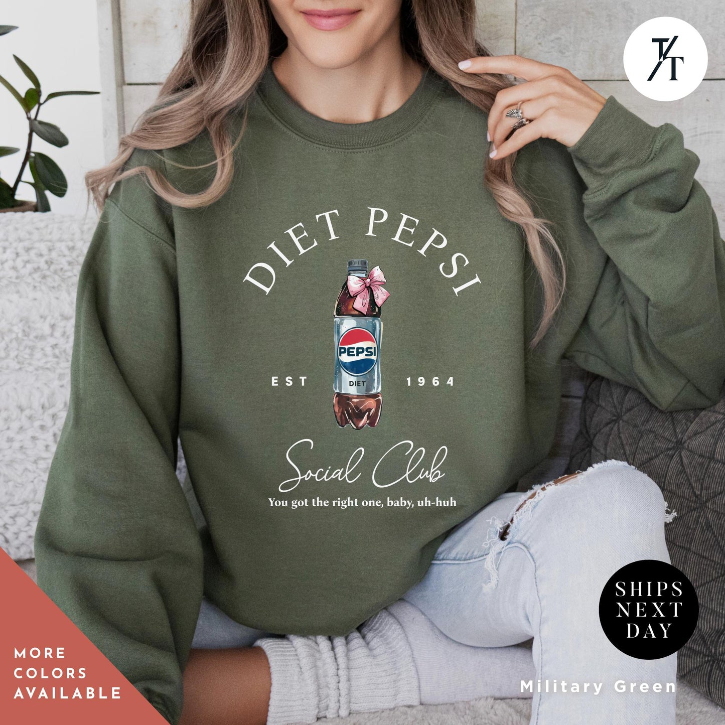 I need a diet pepsi sweatshirt, Coquette Bows Soda Lover Sweatshirt, Trendy Soda Tee, Diet Pepsi Crewneck, Coca-Cola Soda Lovers Tee