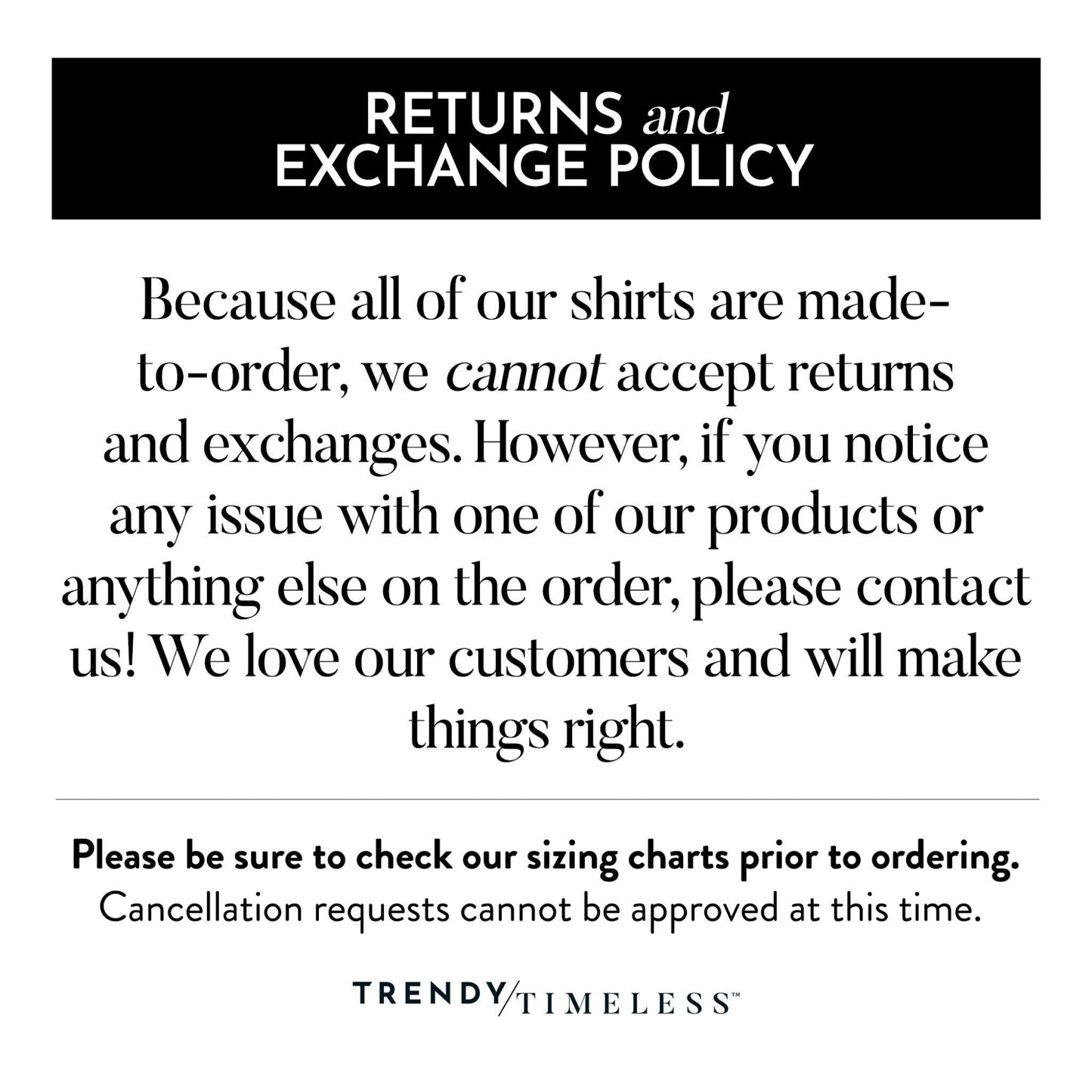 refund policy