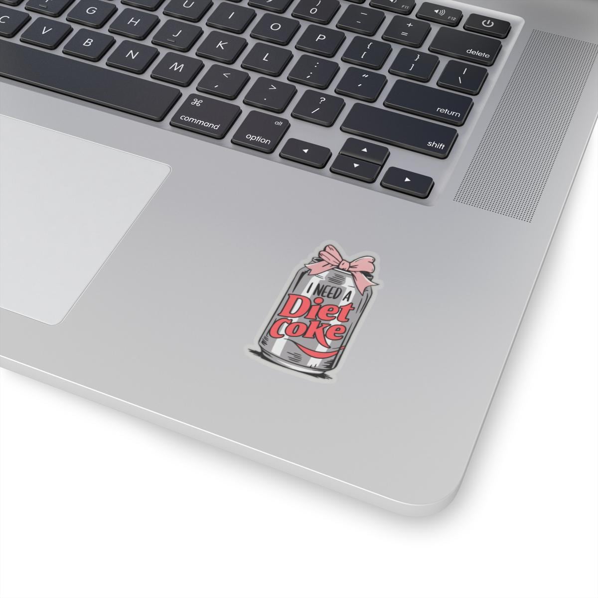 Diet Coke Bow Sticker, Diet Coke Sticker, Laptop Stickers, Perfect for Tumbler or Water bottle - Waterproof, Durable Trendy Vinyl Decal