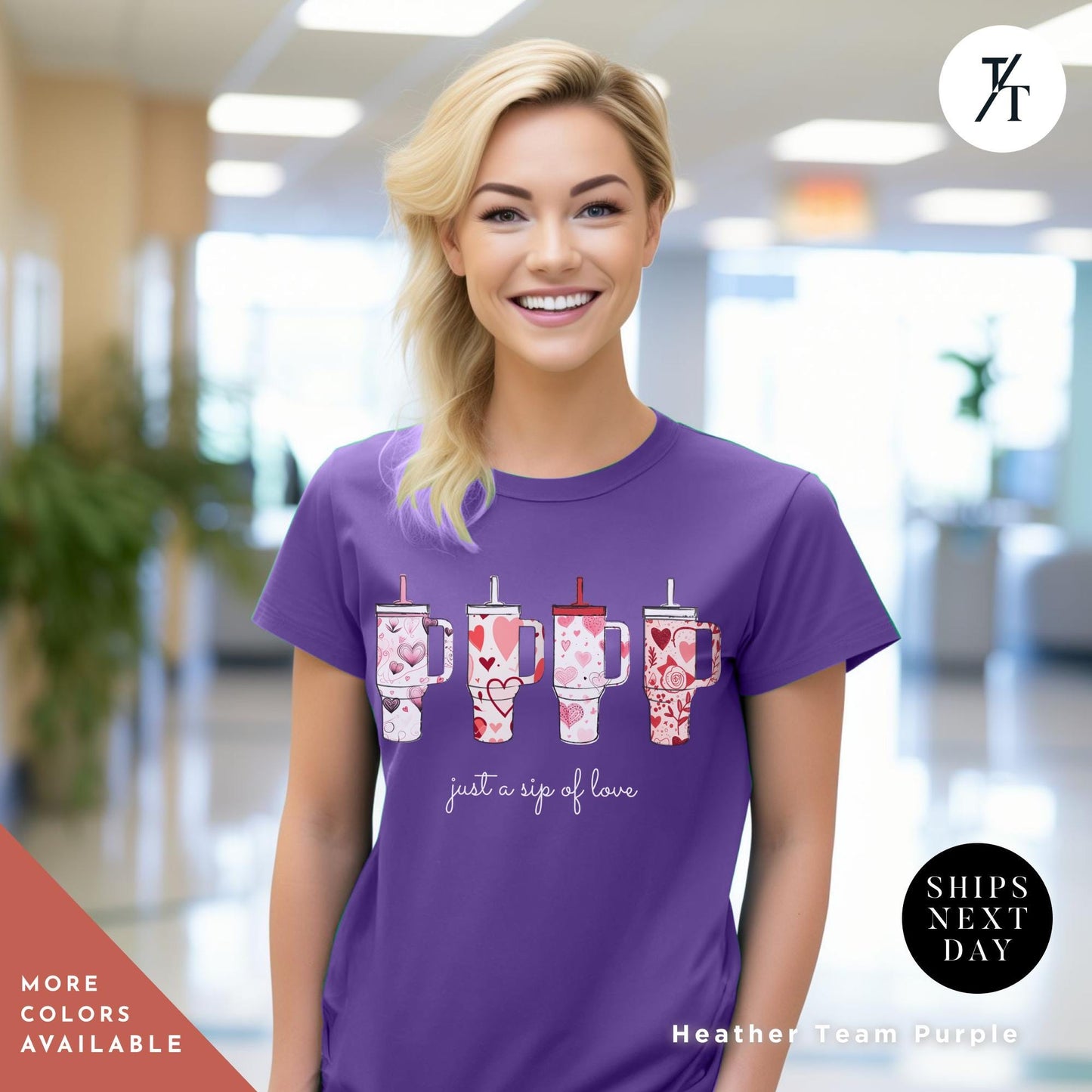 Stanley Cup Valentines Day Shirt, Funny Retro Valentine Stanley Gift for Her, Tumbler Cup Shirt Cute Valentines Day Sweater