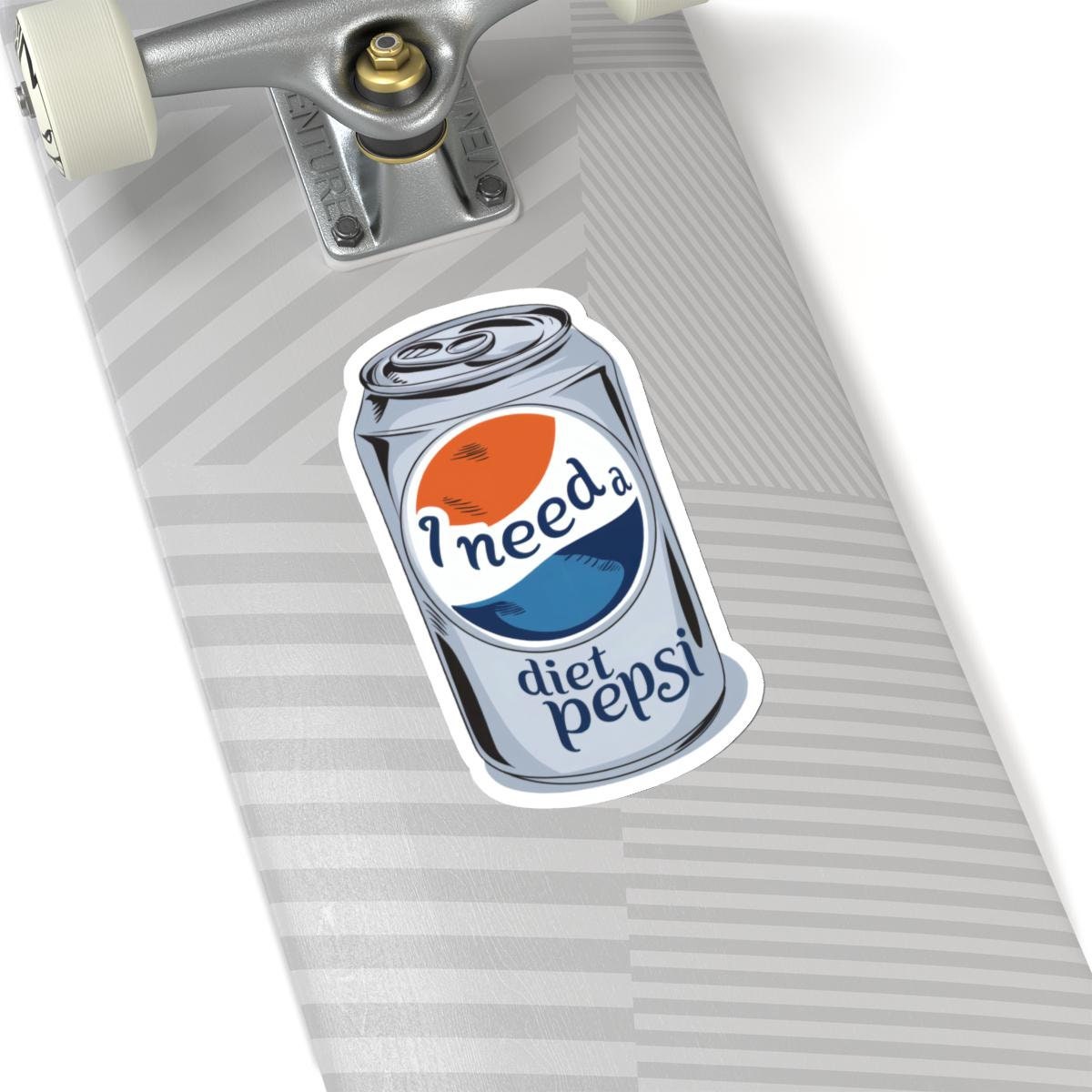 Cute Diet Pepsi Sticker - Waterproof Soda Sticker - Trendy Hydroflask Decal - Perfect Gift for Diet Pepsi Lovers, Decal for water bottle
