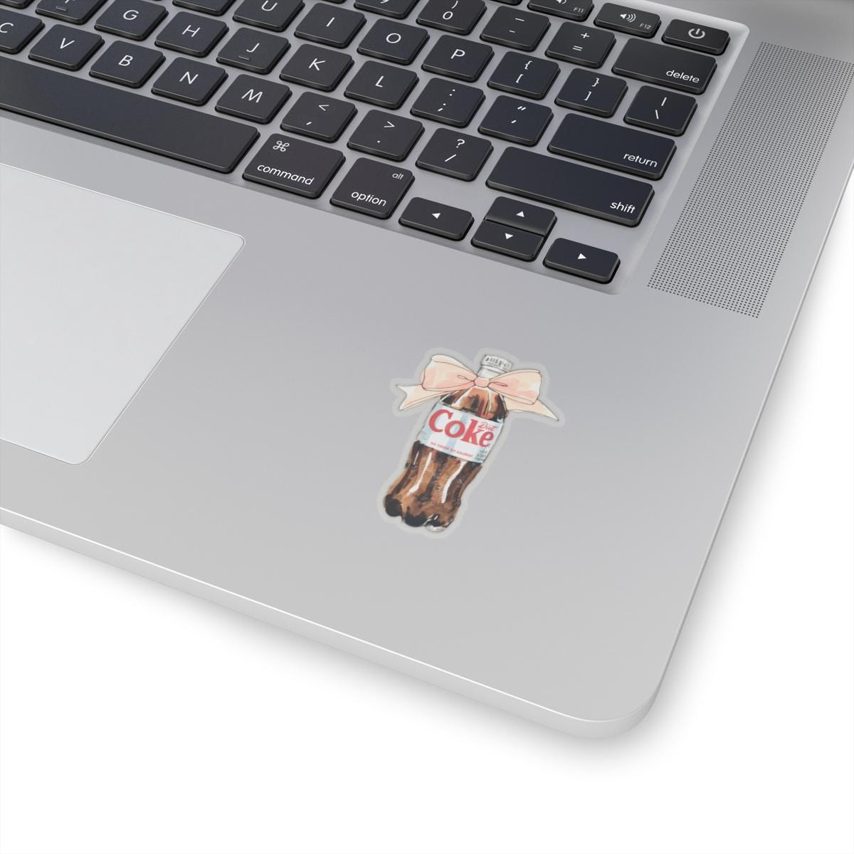 Diet Coke Bow Sticker, Diet Coke Sticker, Laptop Stickers, Perfect for Tumbler or Water bottle - Waterproof, Durable Trendy Vinyl Decal