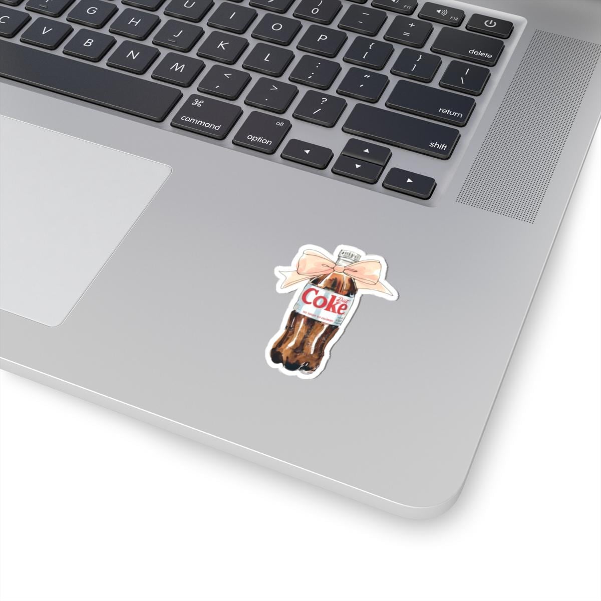 Diet Coke Bow Sticker, Diet Coke Sticker, Laptop Stickers, Perfect for Tumbler or Water bottle - Waterproof, Durable Trendy Vinyl Decal