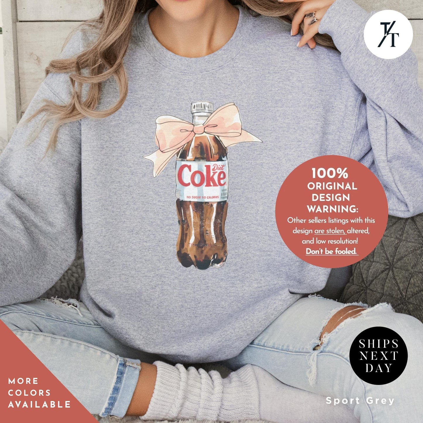 All I Need is Diet Coke Sweatshirt, I Need A Diet Coke Soda Sweatshirt, Gift For Her, Minimalist Funny Mom Shirt, Trendy Cute Soda Apparel