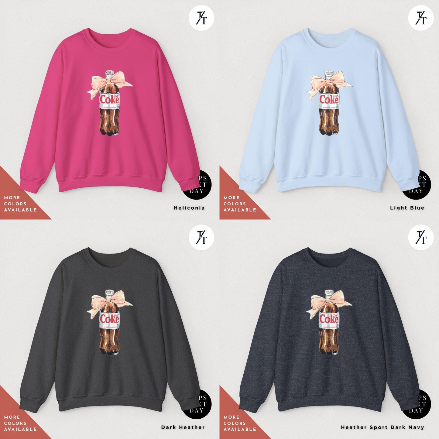 All I Need is Diet Coke Sweatshirt, I Need A Diet Coke Soda Sweatshirt, Gift For Her, Minimalist Funny Mom Shirt, Trendy Cute Soda Apparel