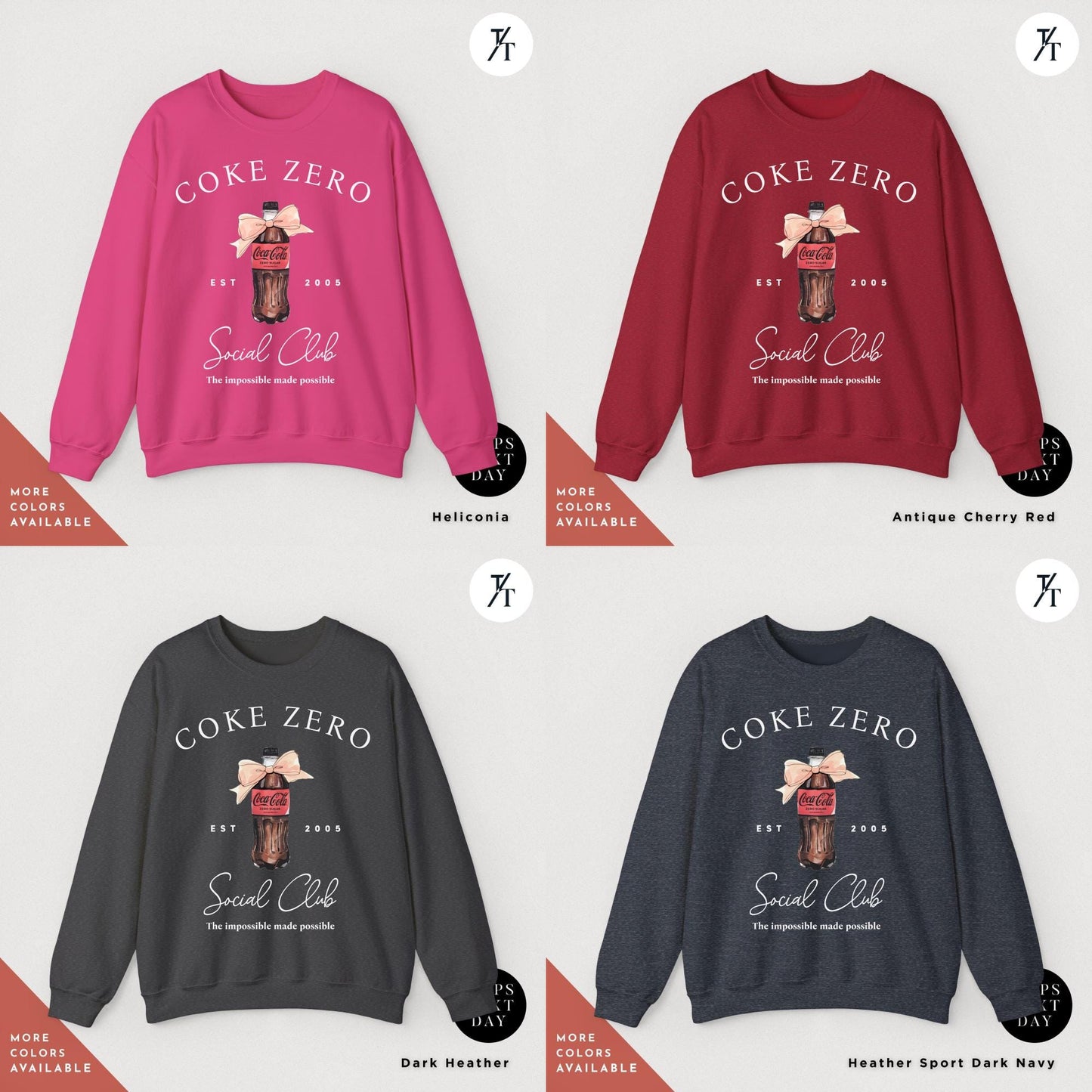Coke Zero And Bow I need a coke zero sweatshirt Coquette Sweater Pink Bow Soda Crewneck sweatshirt, Diet Coca Cola Shirt, I Need A Diet cola