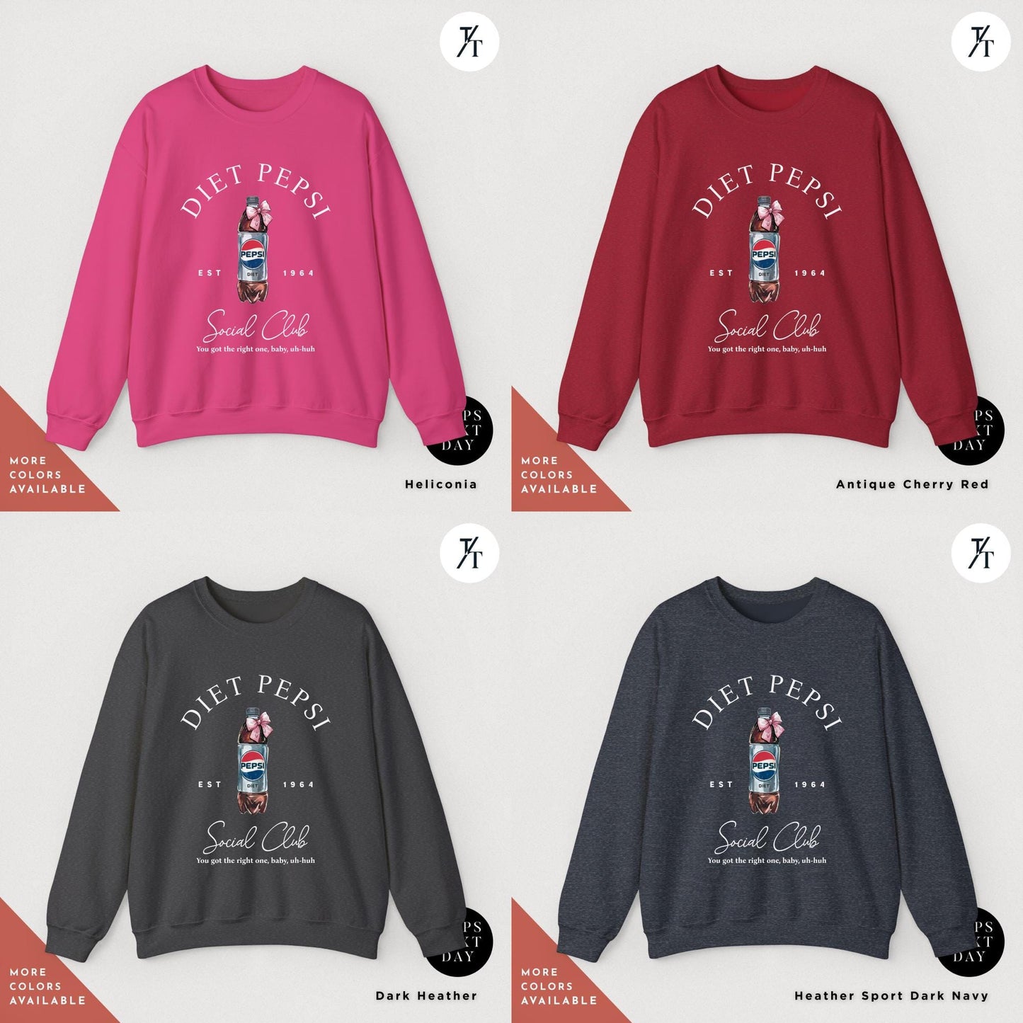 I need a diet pepsi sweatshirt, Coquette Bows Soda Lover Sweatshirt, Trendy Soda Tee, Diet Pepsi Crewneck, Coca-Cola Soda Lovers Tee