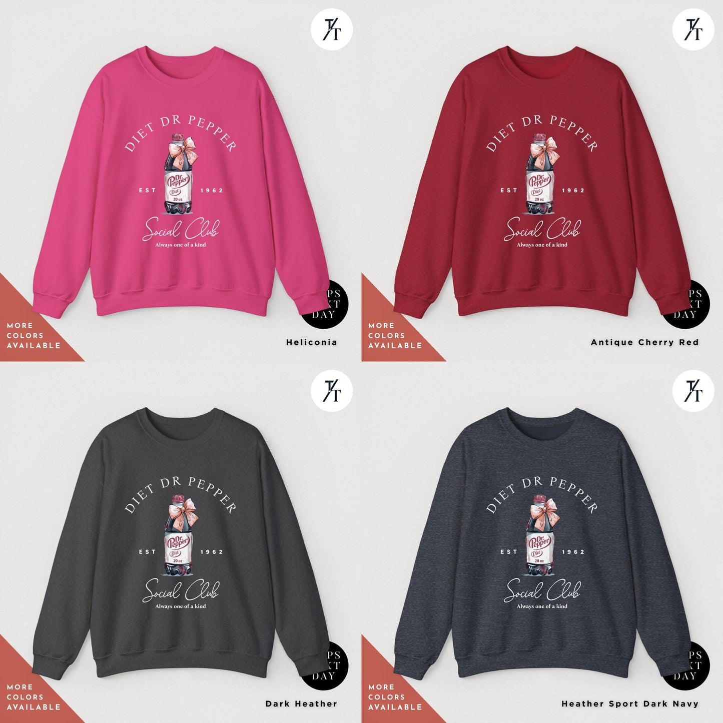 I Need A Diet Dr Pepper sweatshirt, Coquette Bows Soda Lover Sweatshirt, Trendy Soda Tee, Diet Dr Pepper Crewneck, Coca-Cola Soda Lovers Tee