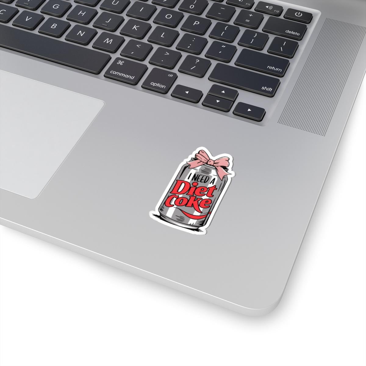 Diet Coke Bow Sticker, Diet Coke Sticker, Laptop Stickers, Perfect for Tumbler or Water bottle - Waterproof, Durable Trendy Vinyl Decal