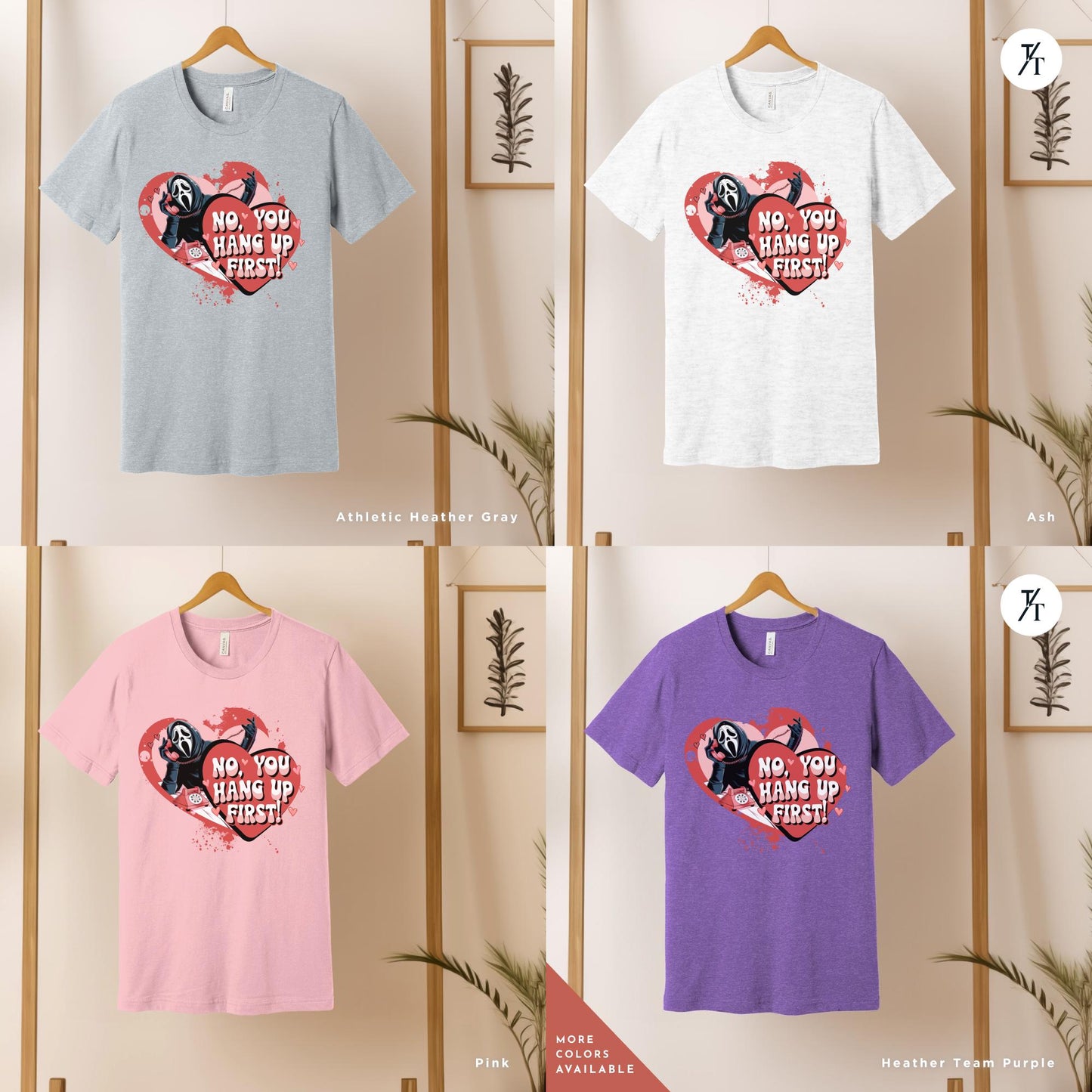 No You Hang Up Valentine Shirt, Valentine Day Shirt, Funny Valentines Tee, Ghostface Scream Shirt, Mom Shirt, Funny Valentines Gift For Her