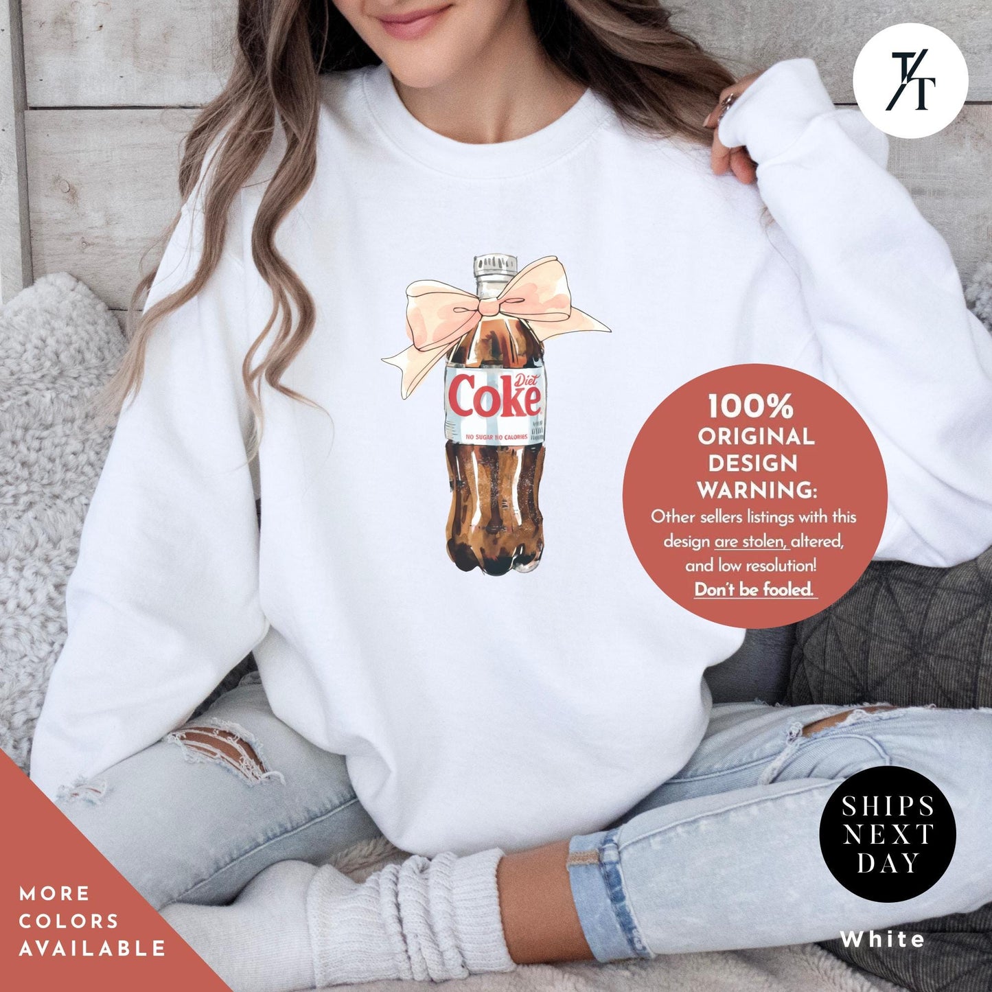 All I Need is Diet Coke Sweatshirt, I Need A Diet Coke Soda Sweatshirt, Gift For Her, Minimalist Funny Mom Shirt, Trendy Cute Soda Apparel