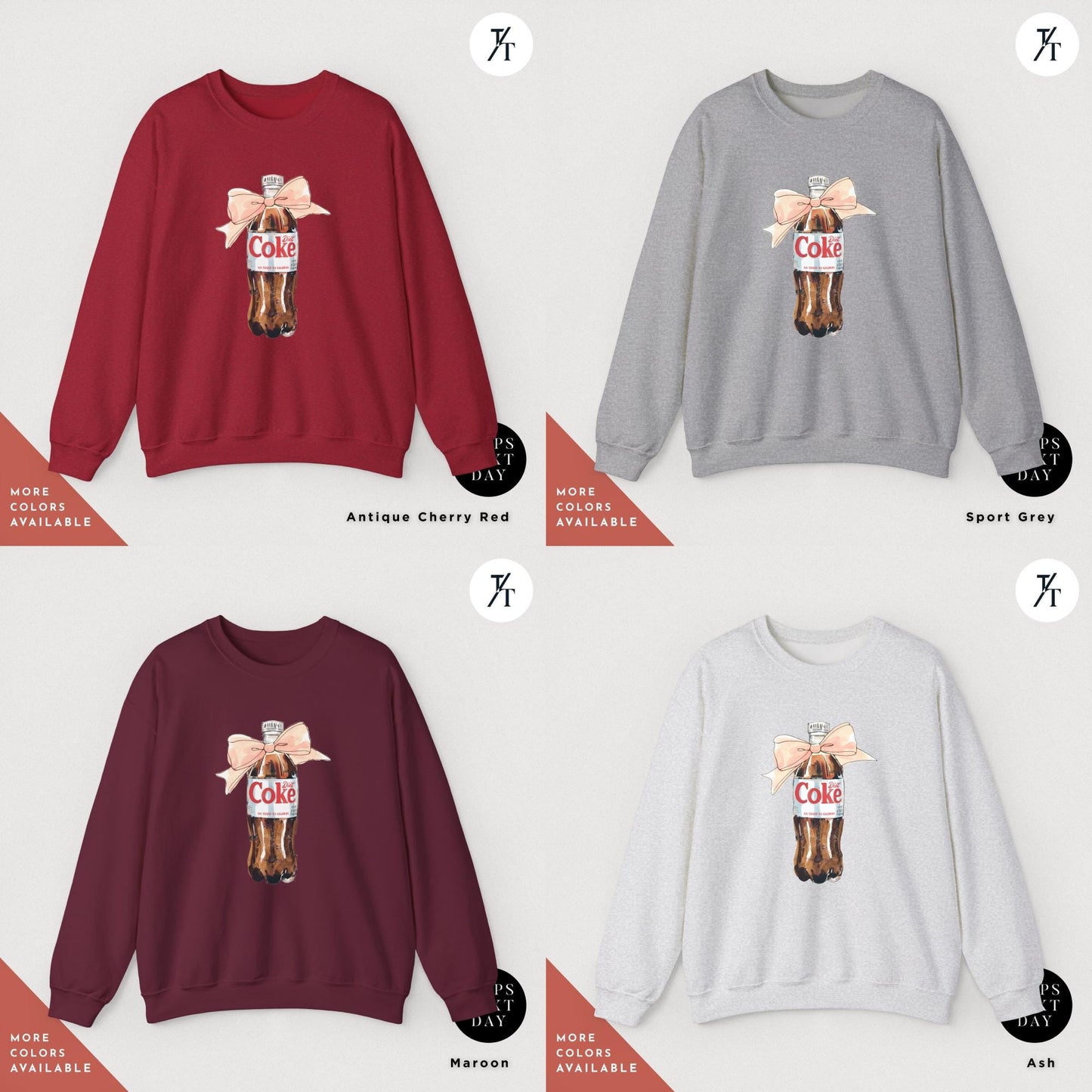 All I Need is Diet Coke Sweatshirt, I Need A Diet Coke Soda Sweatshirt, Gift For Her, Minimalist Funny Mom Shirt, Trendy Cute Soda Apparel