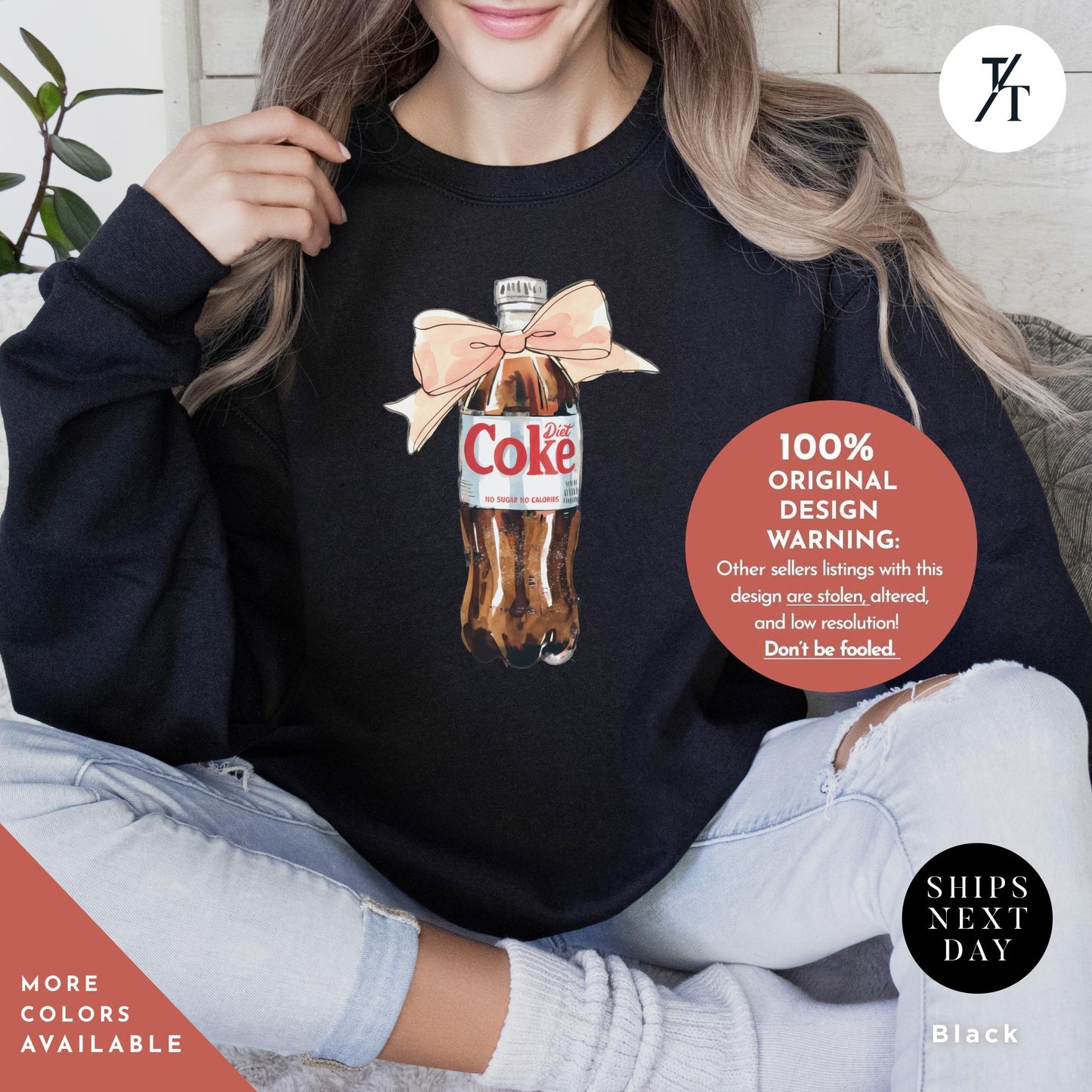 All I Need is Diet Coke Sweatshirt, I Need A Diet Coke Soda Sweatshirt, Gift For Her, Minimalist Funny Mom Shirt, Trendy Cute Soda Apparel