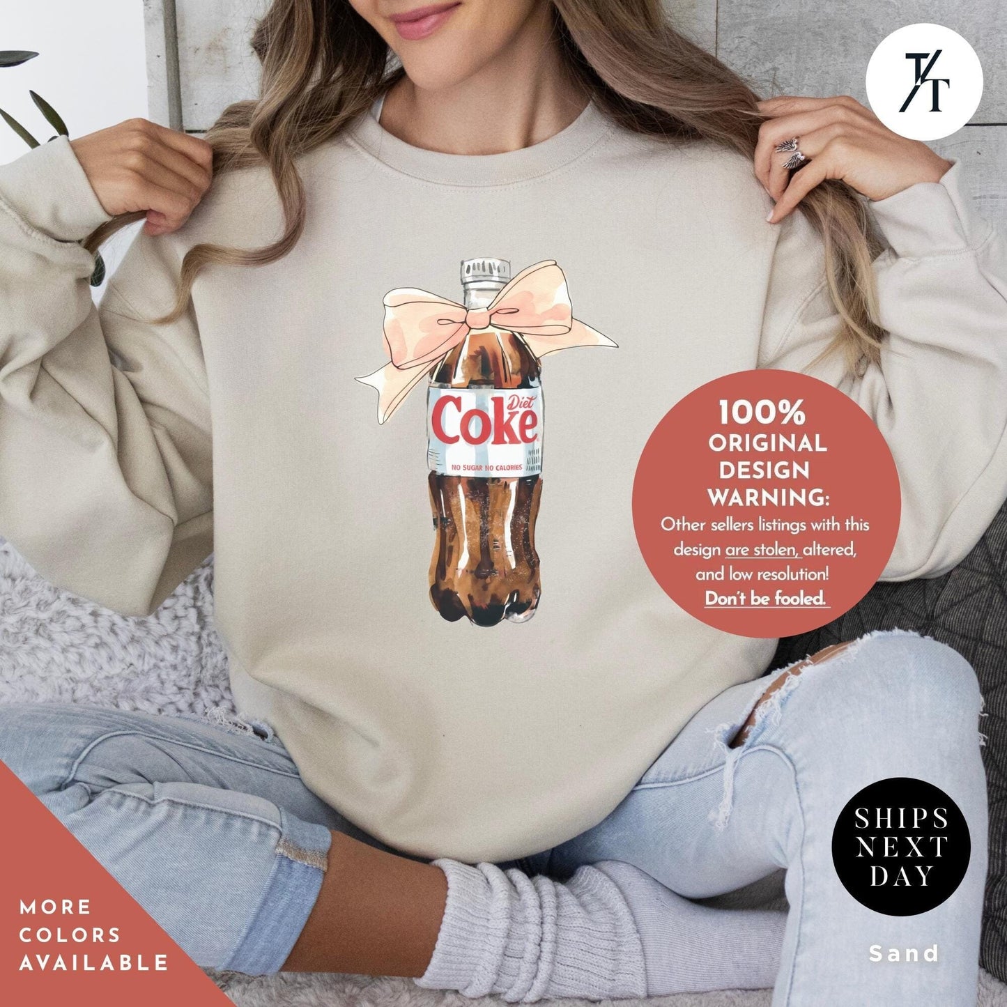 All I Need is Diet Coke Sweatshirt, I Need A Diet Coke Soda Sweatshirt, Gift For Her, Minimalist Funny Mom Shirt, Trendy Cute Soda Apparel