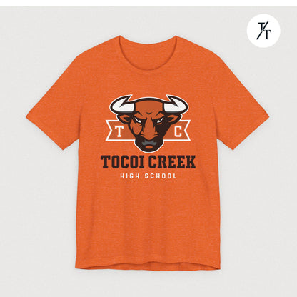 TC Toro Block Head Tee – Tocoi Creek High School Spirit Shirt