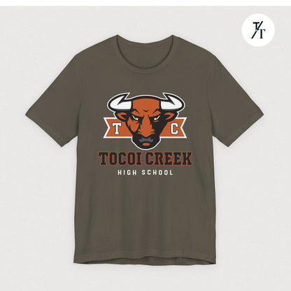 TC Toro Block Head Tee – Tocoi Creek High School Spirit Shirt