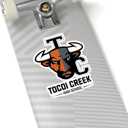 Split Face Toro Sticker – Bold Tocoi Creek Mascot Decal
