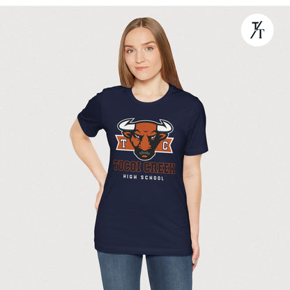 TC Toro Block Head Tee – Tocoi Creek High School Spirit Shirt