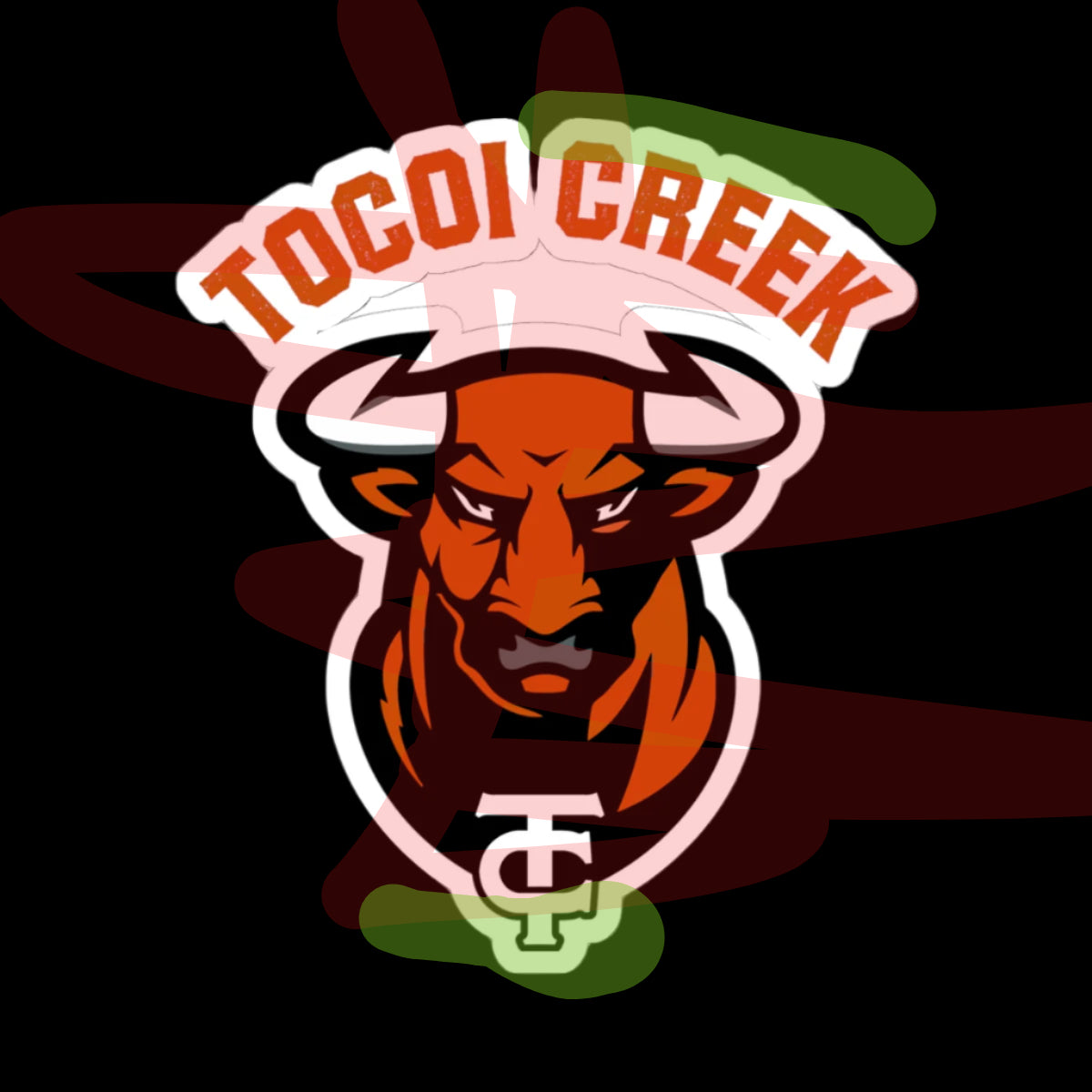 Arched Toro + TC Logo Sticker – Tocoi Creek Spirit Decal