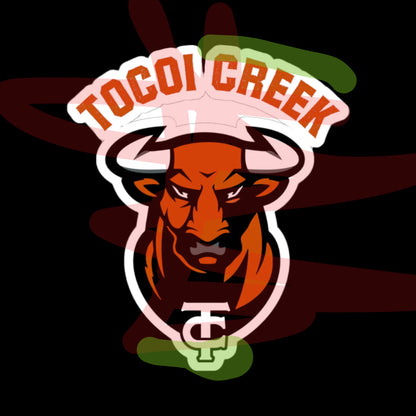 Arched Toro + TC Logo Sticker – Tocoi Creek Spirit Decal