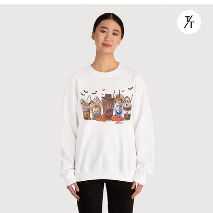 Horror Characters Coffee Sweatshirt