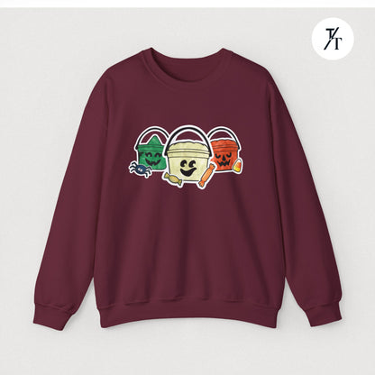 Retro Halloween McDonalds 'Boo Buckets' women's sweatshirt,