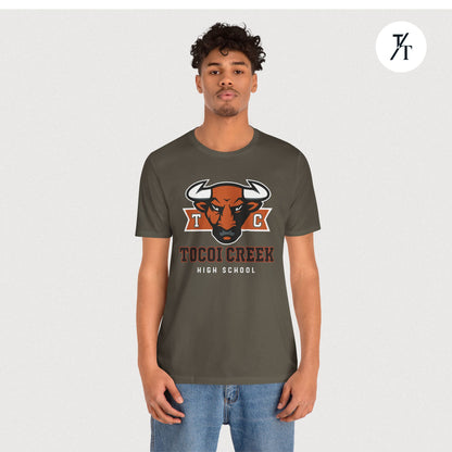 TC Toro Block Head Tee – Tocoi Creek High School Spirit Shirt
