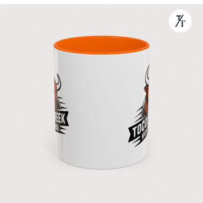 Tocoi Creek High School Accent Coffee Mug | Personalized Graduation Gift, School Spirit Mug, Custom Teacher Cup, Unique Student Gift