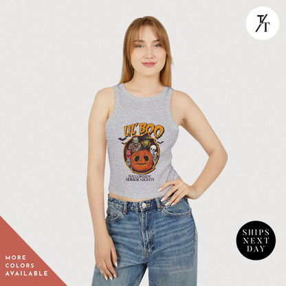 Horror Nights 2024 "Lil Boo" Racer Tank Top for woman