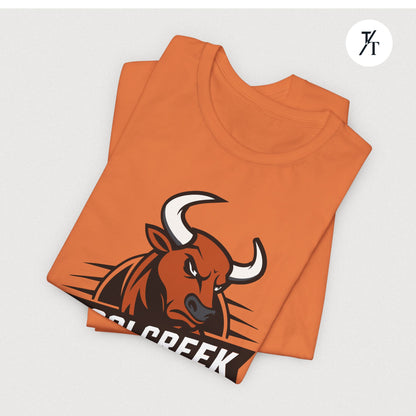 Angled Toro Mascot Tee – Tocoi Creek High School Spirit Shirt