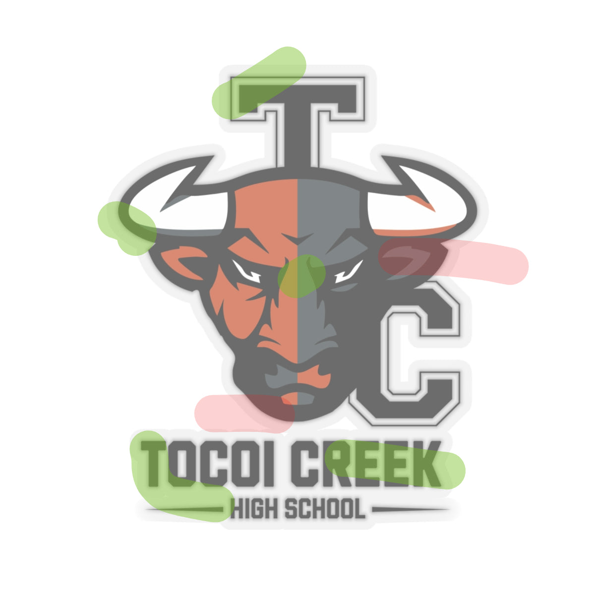 Split Face Toro Sticker – Bold Tocoi Creek Mascot Decal
