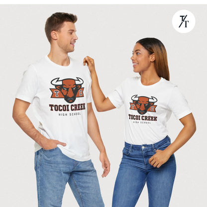TC Toro Block Head Tee – Tocoi Creek High School Spirit Shirt