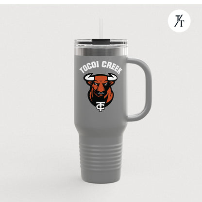 Tocoi Creek 40oz Toro Travel Tumbler – Insulated School Spirit Mug with Handle