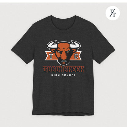 TC Toro Block Head Tee – Tocoi Creek High School Spirit Shirt